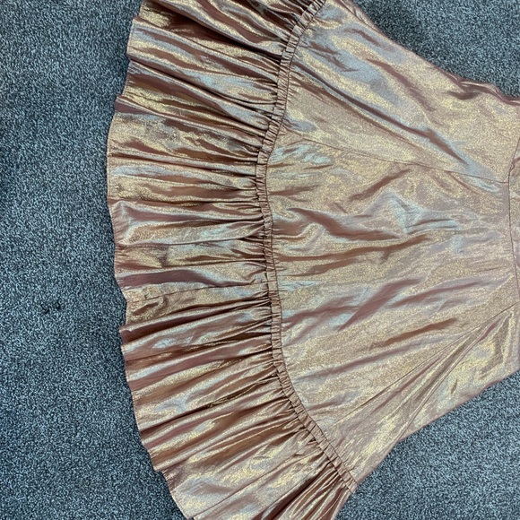 Rachel Parcell Metallic Swing Dress in Pink Compact Foil - Picture 6 of 6